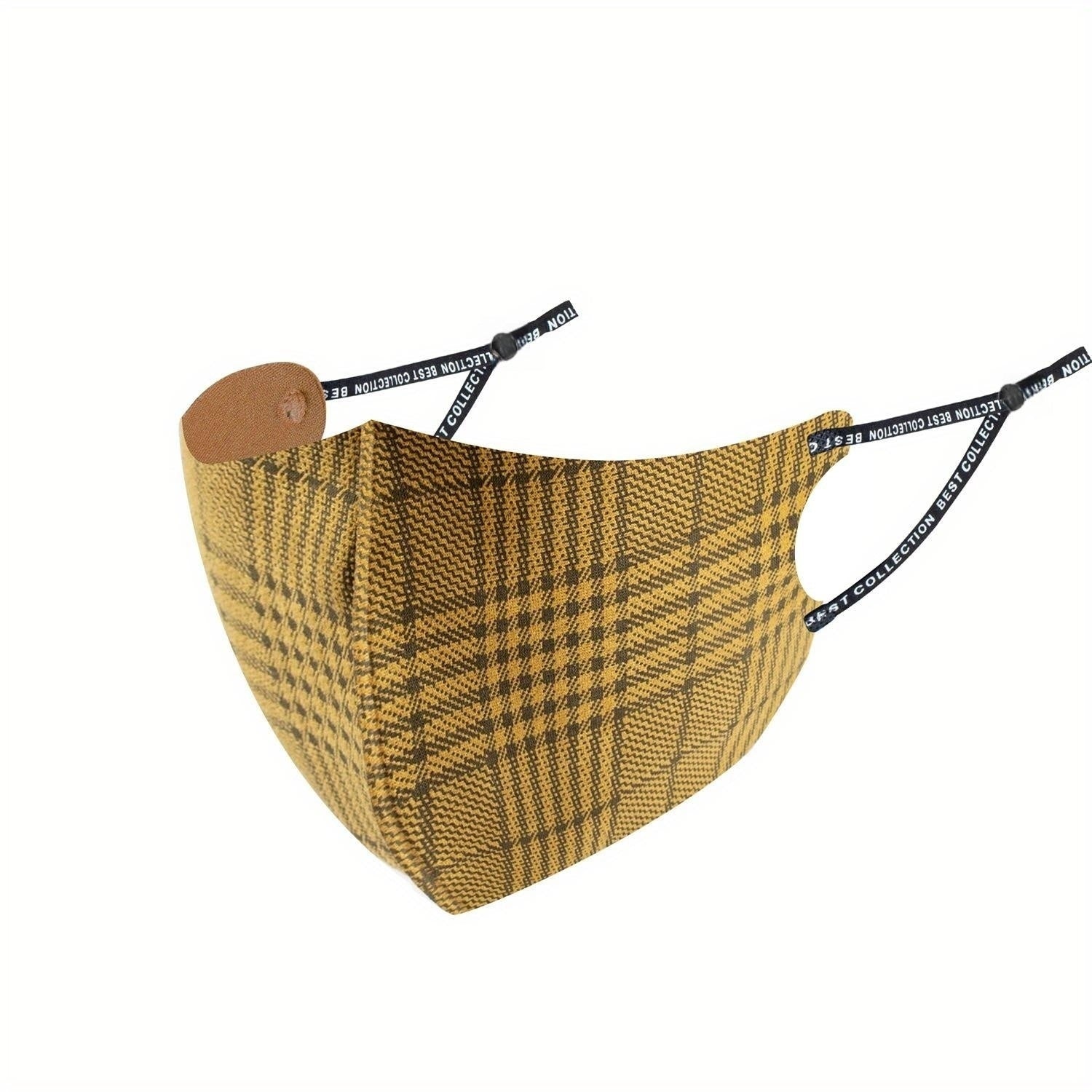 Unisex Reusable Breathable Plaid Face Mask Sun Protection for Outdoors