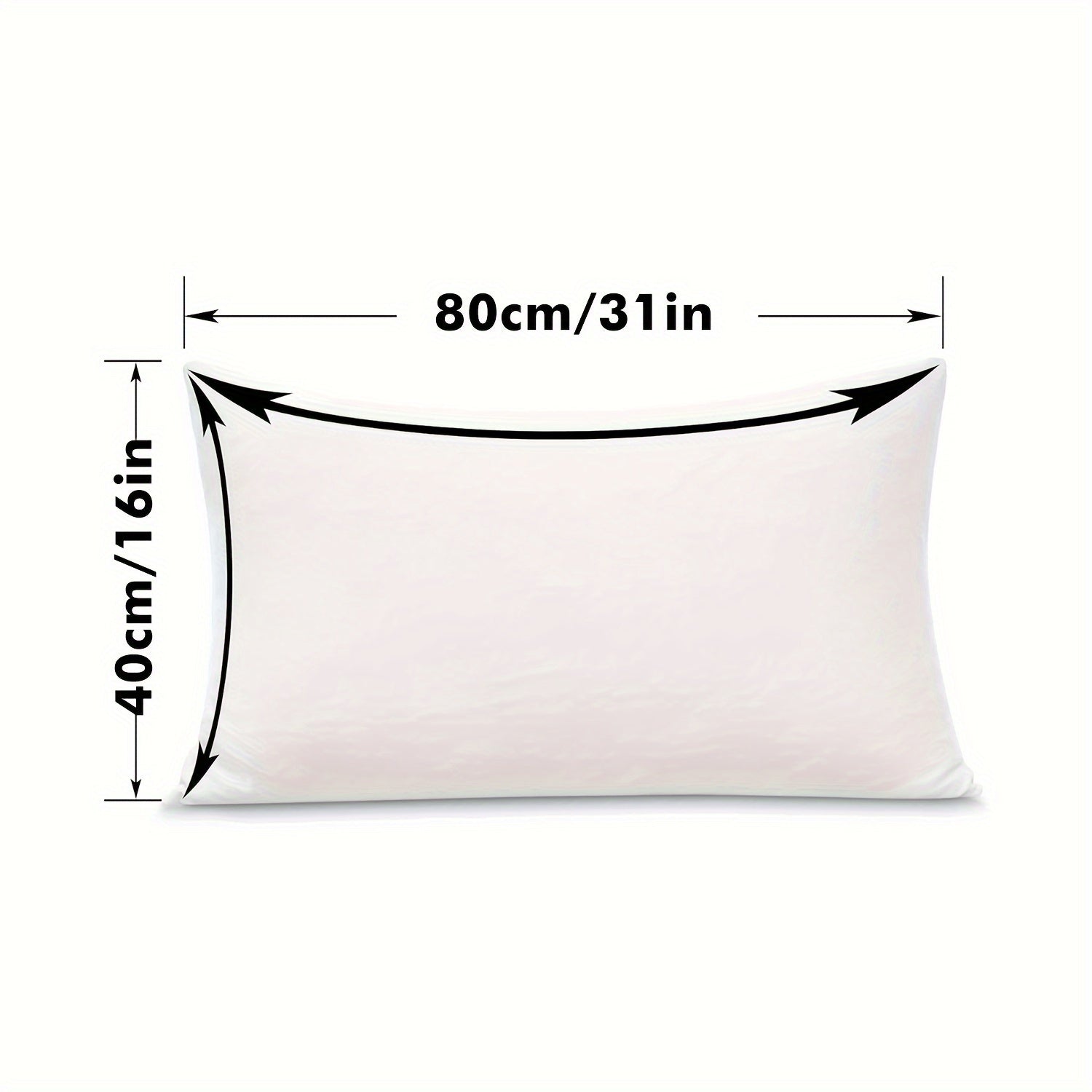 White Knitted Waterproof Pillowcase with Zipper Closure Polyester Machine Washable Single Double Size