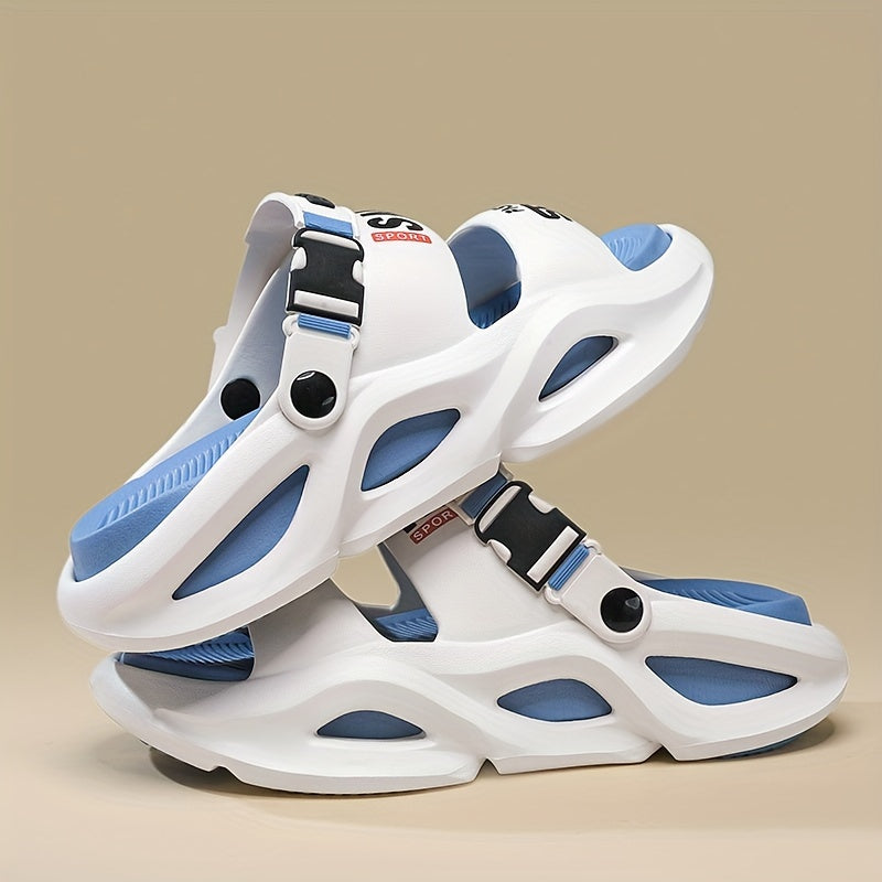 Men's Summer Slides with Thick Soles Breathable EVA Indoor Outdoor Water Park