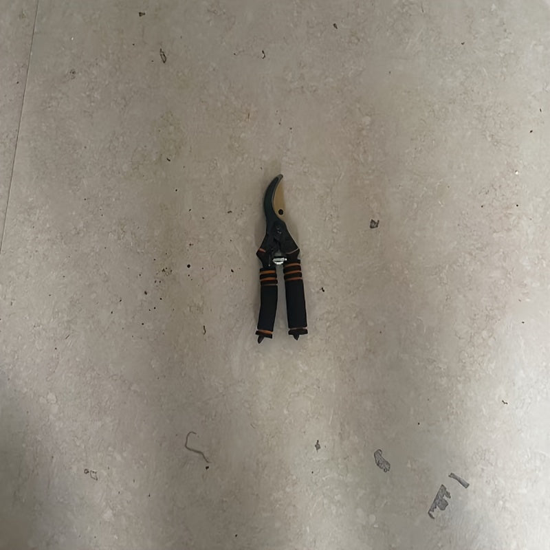 Tijeras de podar de bypass de 21.59cm en titanio para jardín, cortasetos de uso pesado, afiladas