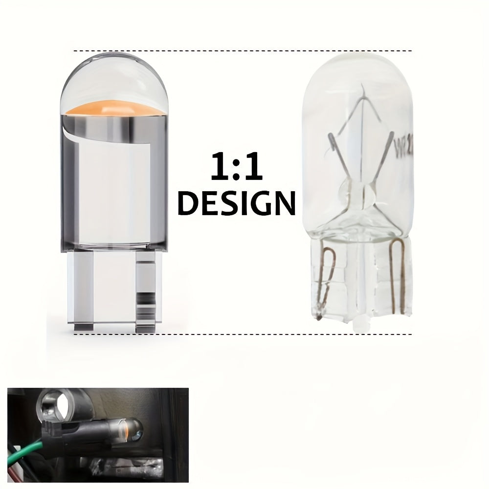 Lámparas LED de interior, pack de 10 en 7 colores para vehículos, fácil de instalar