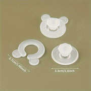 Set of 4 Clear Quilt Holder Clips for Securing Sheets and Curtains