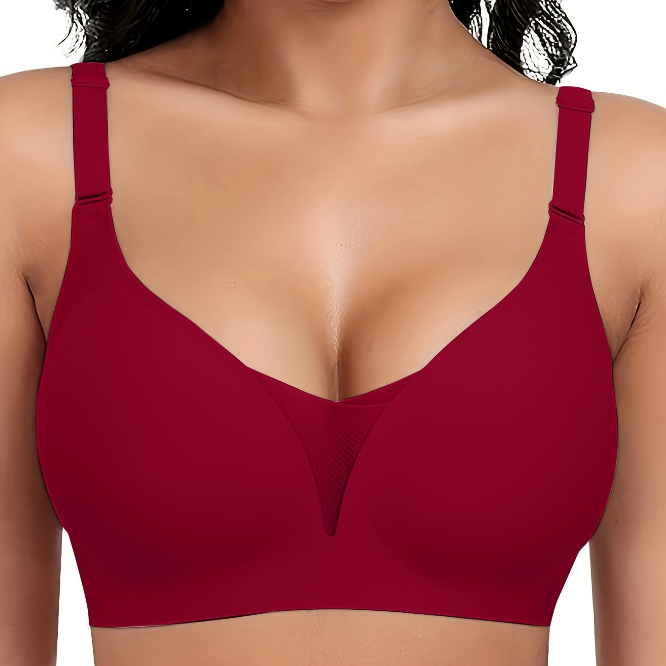 Women's Seamless Sports Bra with Lace and Mesh Support