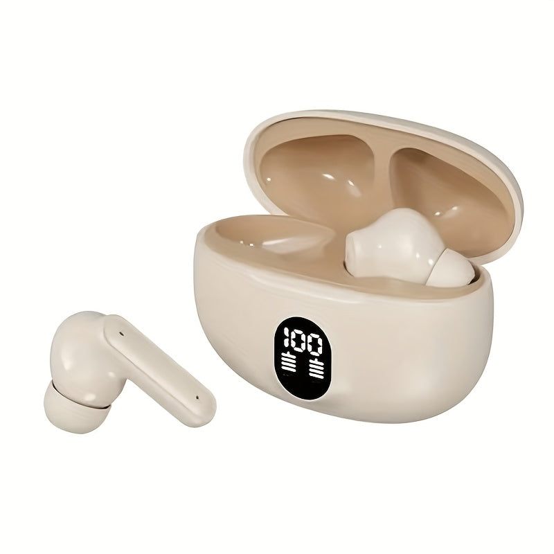 Auriculares inalámbricos TWS 2025 In-Ear con pantalla clara y sonido estéreo HiFi para deportes y juegos