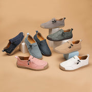 Zapatos de mujer tipo mocasín sintéticos con slip-on casual y borla