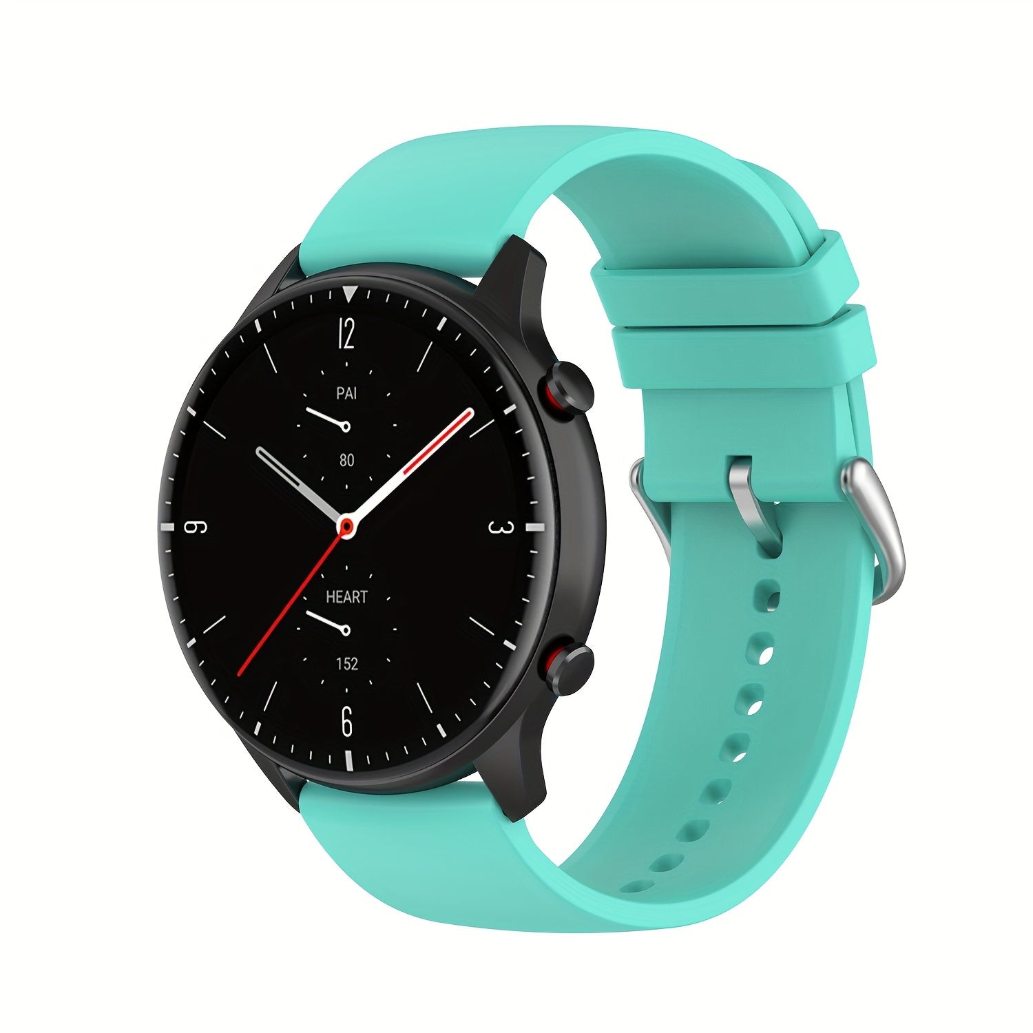 Silicone Smartwatch Band 20mm 22mm Adjustable Butterfly Clasp Compatible with Various Brands