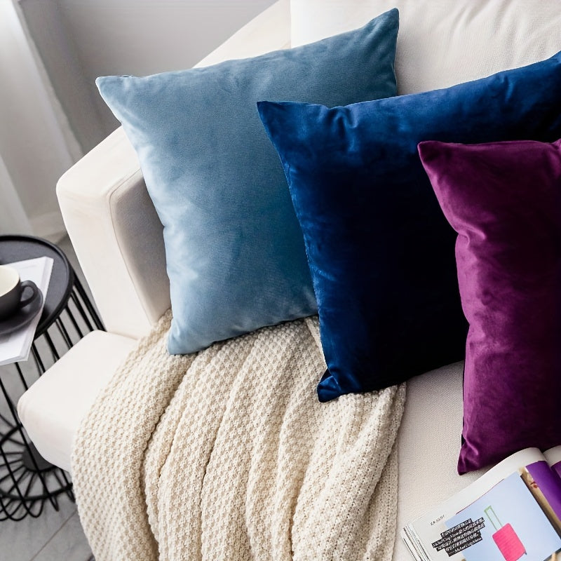 Soft Cotton Pillowcase with Hidden Zipper for Home and Office Decor