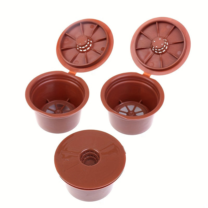 Set of 3 Reusable Coffee Capsules for Caffitaly Refillable Pods and Filter