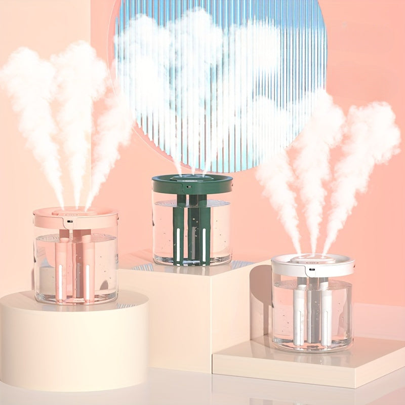 Ultrasonic Humidifier with Face Steamer USB-Powered Plastic Low Voltage for Home Office