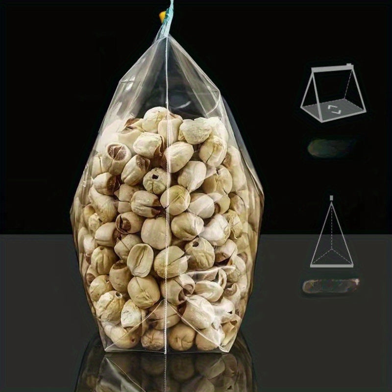 Food-grade freezer bags with zipper seals for airtight storage