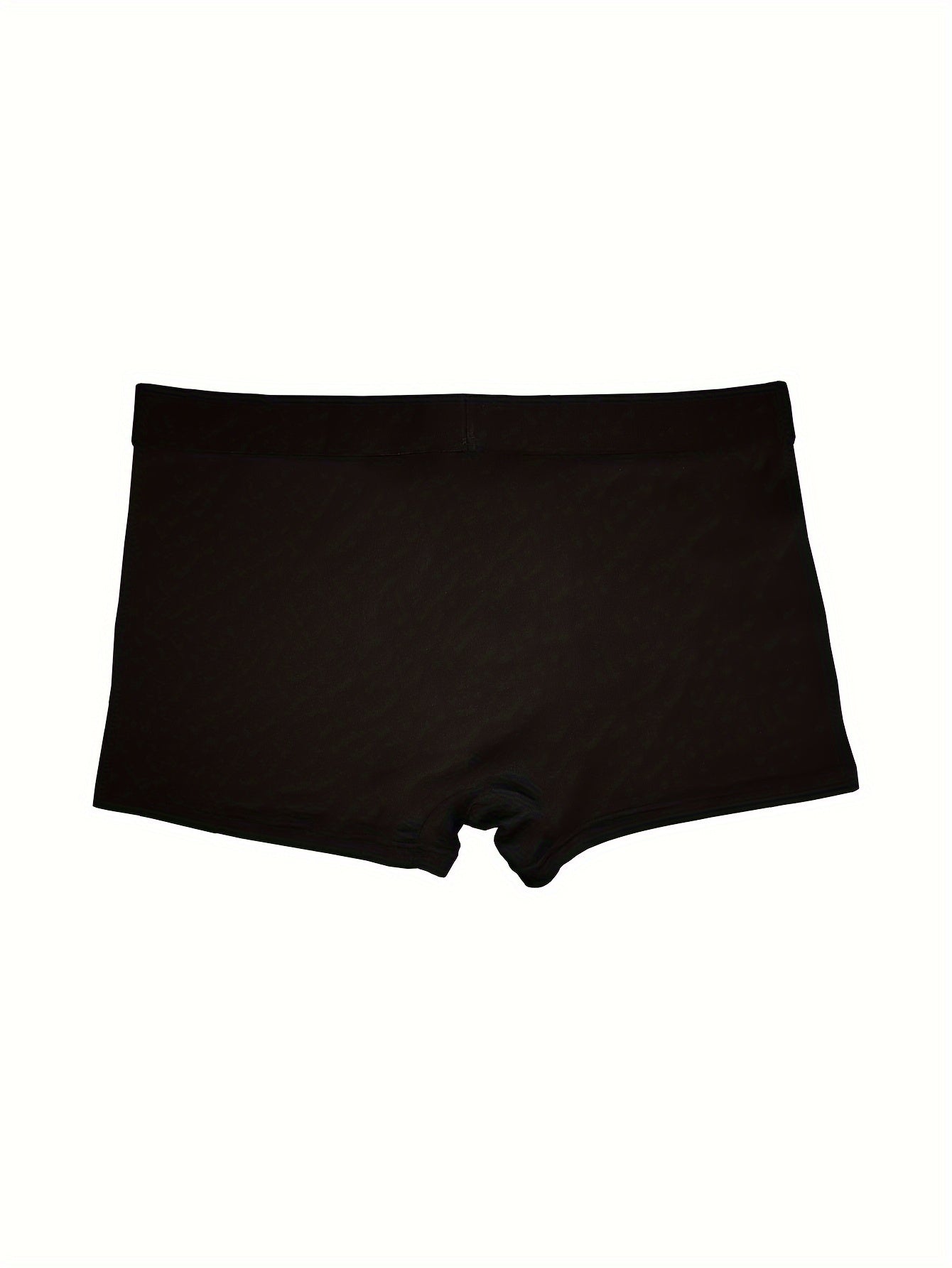 Men's Moisture-Wicking Boxer Shorts with I Love You Pattern for Casual Wear