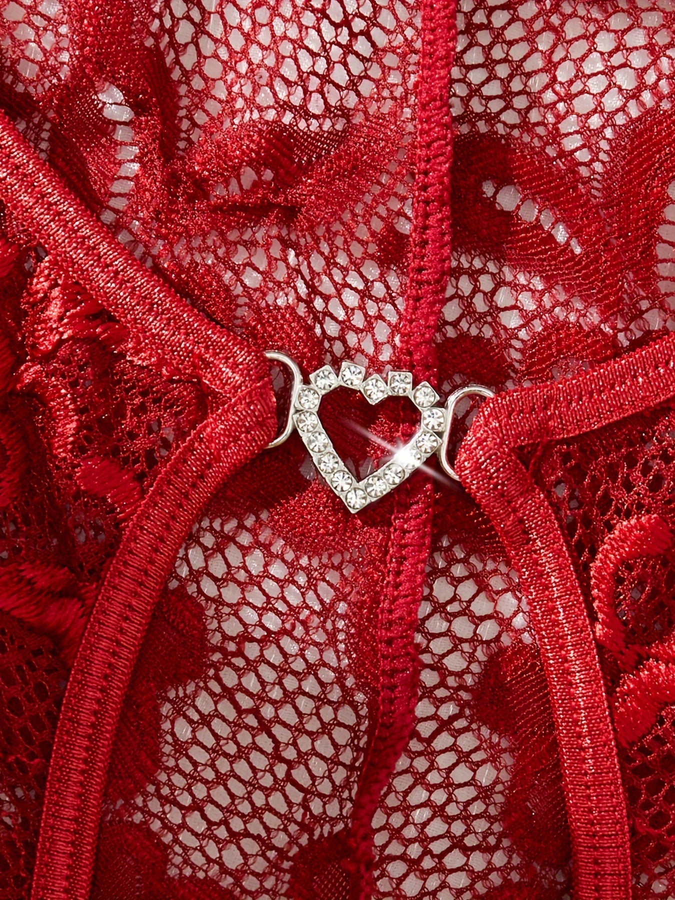 Bakli Elegant Qizil Dantelli Bodysuit: Vintage uslubida, gullar naqshlari va qirrali trim bilan cho'ziluvchan teddy, qo'l bilan yuvish mumkin.