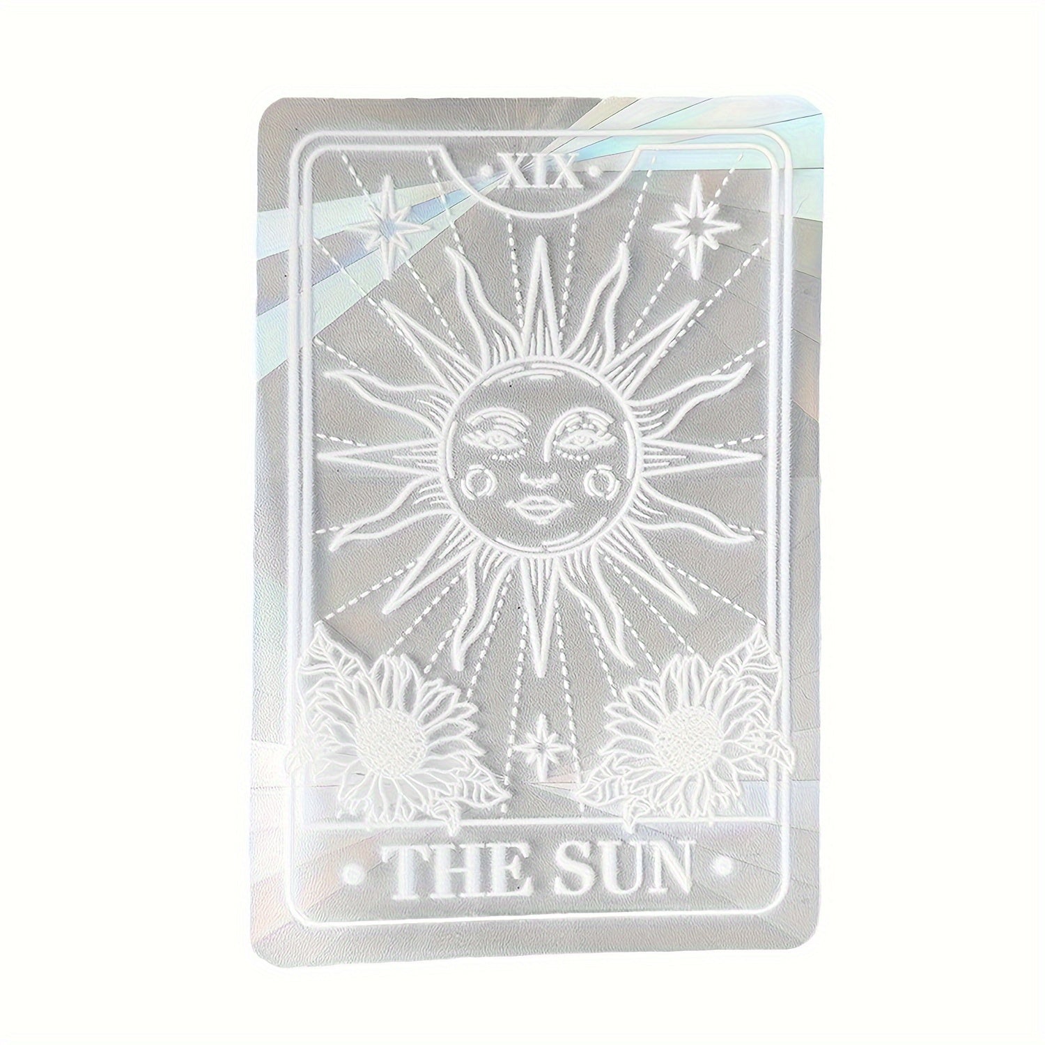 Rainbow Prism Glass Window Cling Sunshine Card Design Easy to Apply PVC Decor