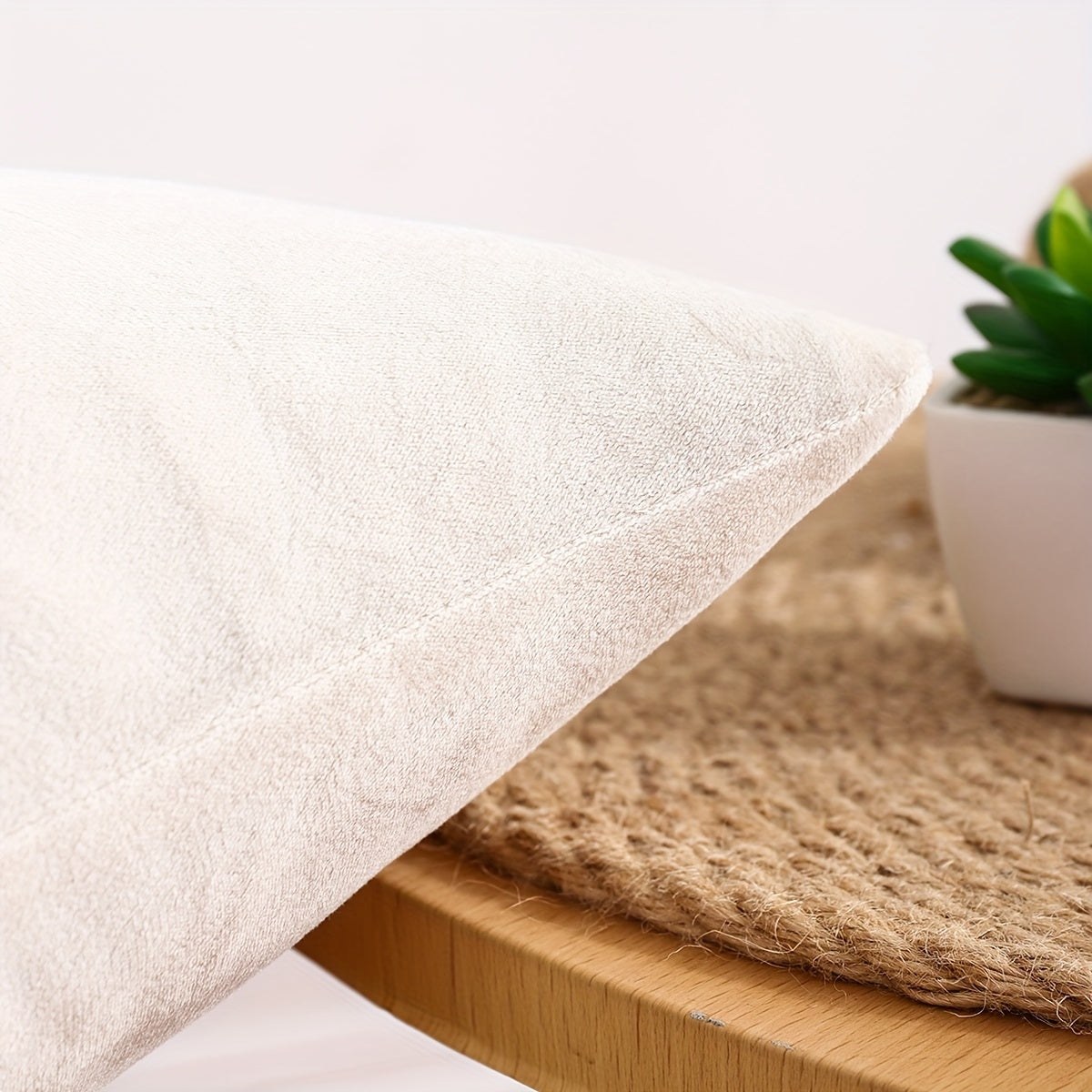 Velvet Throw Pillow Cover for Sofa Bed Decor 18x18 Inches Gray