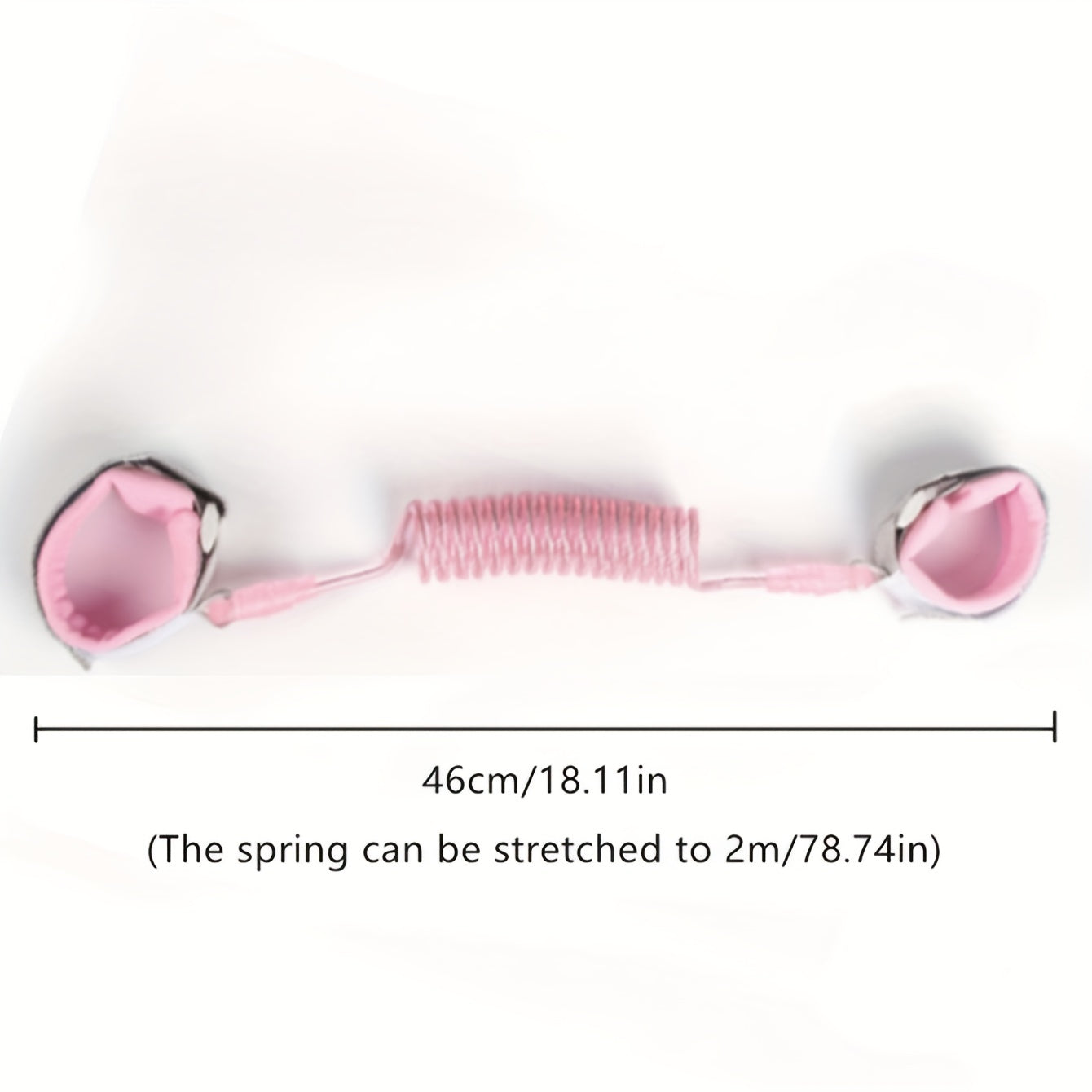 Baby Safety Wrist Link for Toddlers Pink Spring Leash Bracelet Child Safety Accessory