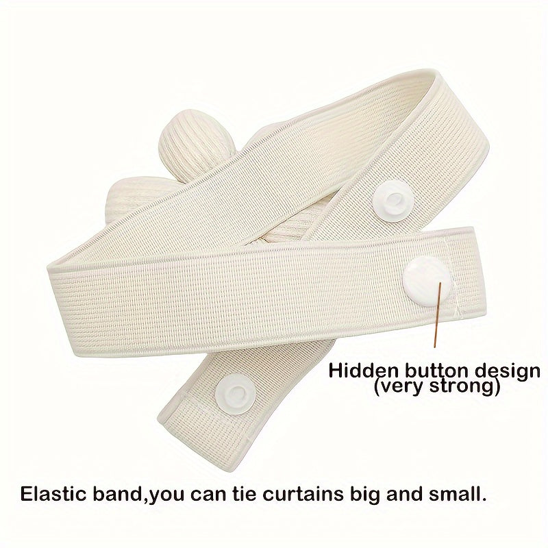 Sheer Curtain Holdbacks Set of 2 with Flower Design for Home Decor