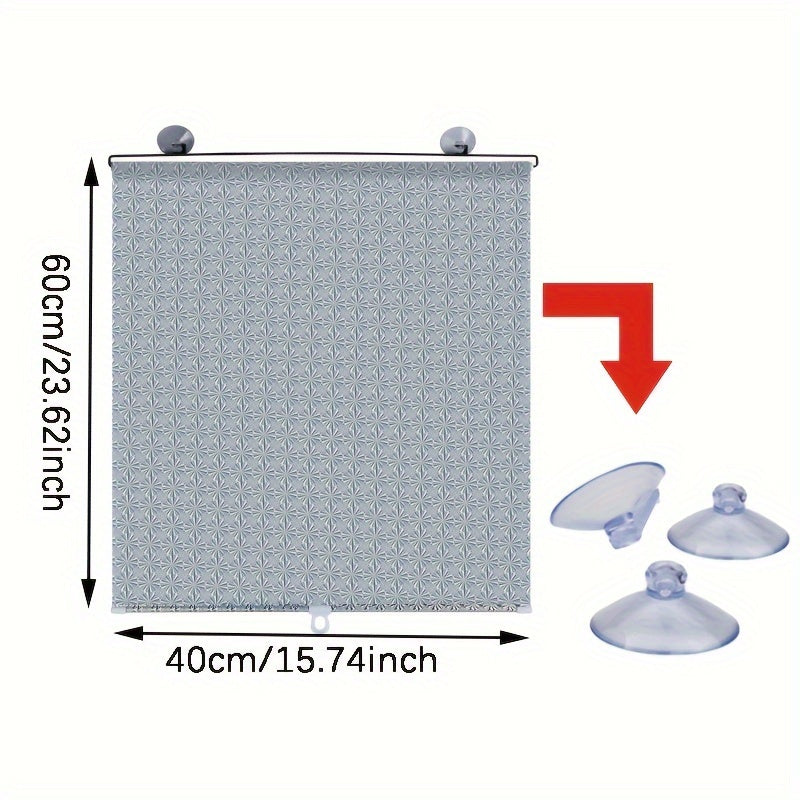 Универсальная солнцезащитная штора с присосками, телескопическая, портативная, без отверстий