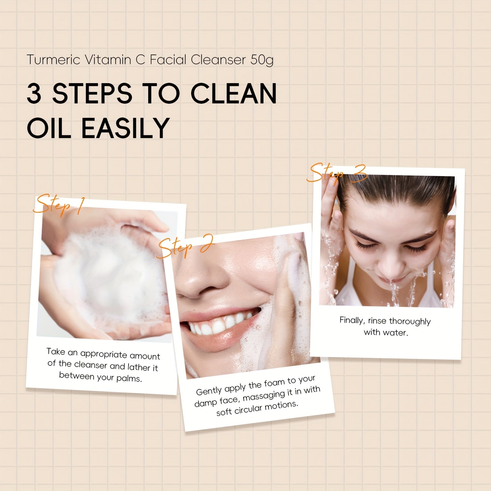 Quiyum Zerdeçal va Vitamin C Yuz Tozalovchi 1.76oz - Yumshoq tozalovchi, terini silliq va namlantirilgan holda saqlash uchun Gialuron kislotasi bilan. Barcha teri turlari uchun mos, Vitamin C bilan boyitilgan.