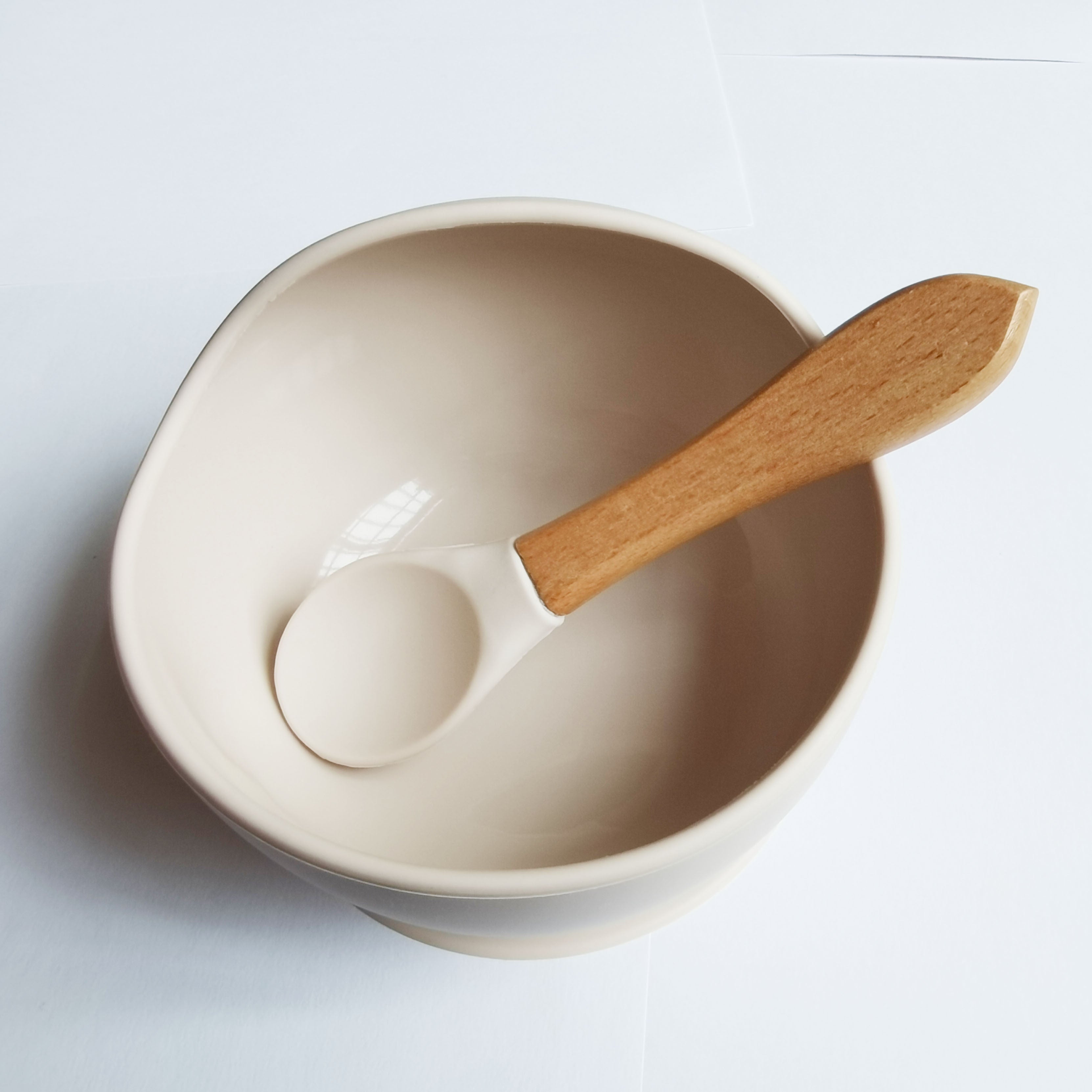 Baby Feeding Set with Silicone Bowl and Spoon for Toddlers Non-Slip Suction Cup Gift