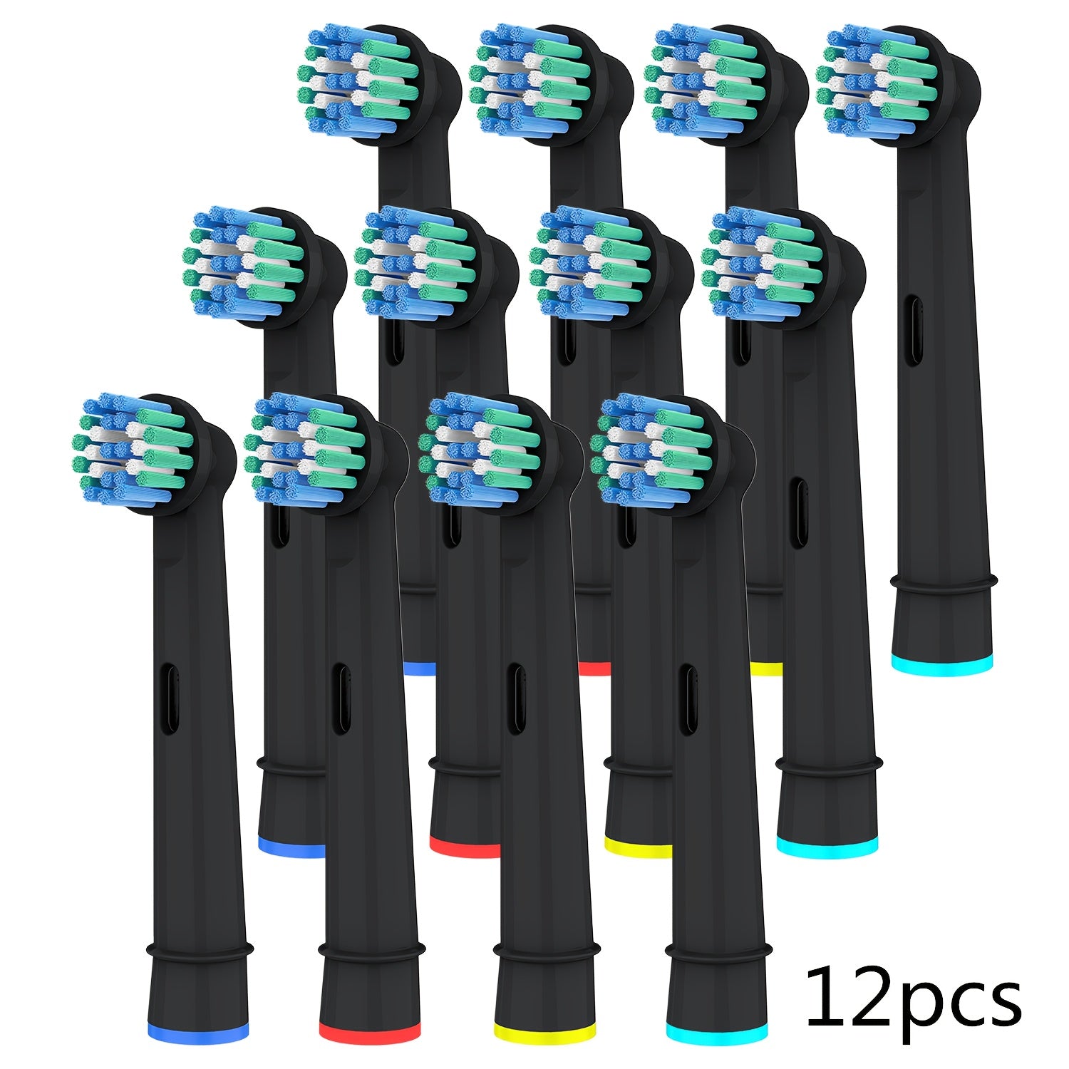 4 Pack Soft Dupont Bristle Toothbrush Replacement Heads for Electric Toothbrushes