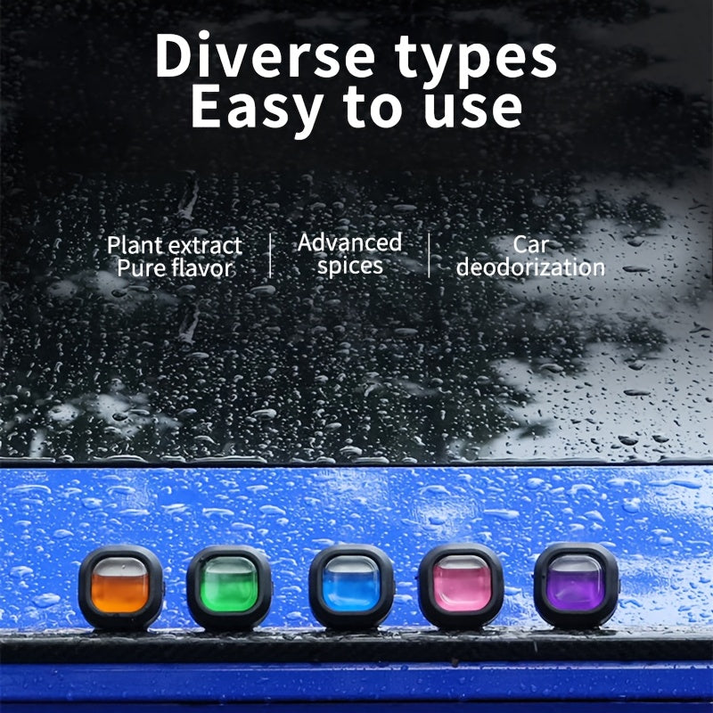 4 Pack Car Air Freshener Vent Clip Long-Lasting Odor Eliminator