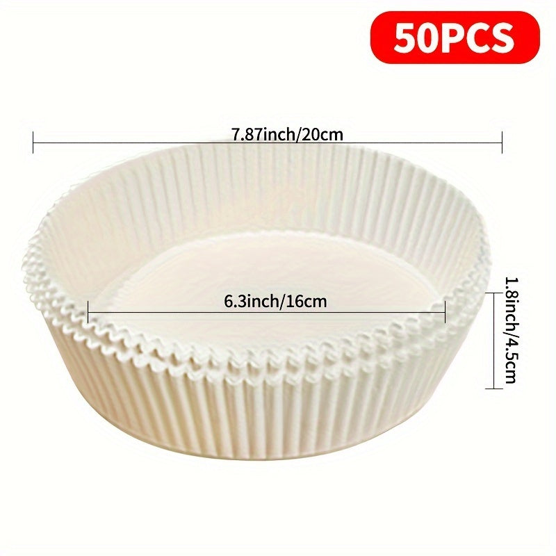 Dual-Sided Silicone Air Fryer Paper Plate Oil-Proof Nonstick Baking Dish for French Fries