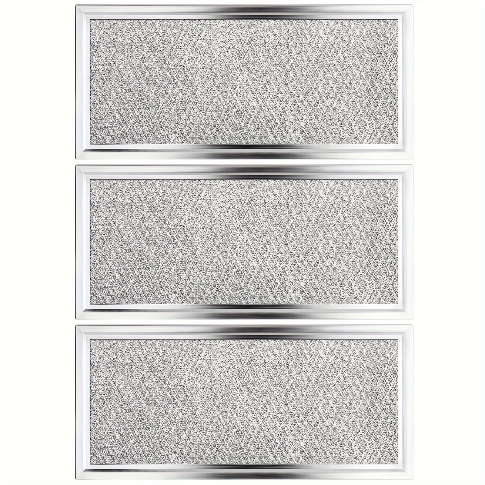 Mikroto'lqinli pechka filtrini 5.81 dyuym x 12.94 dyuym o'lchamdagi W10208631A mikroto'lqinli pechka filtrlarining 3 dona to'plami bilan almashtiring.