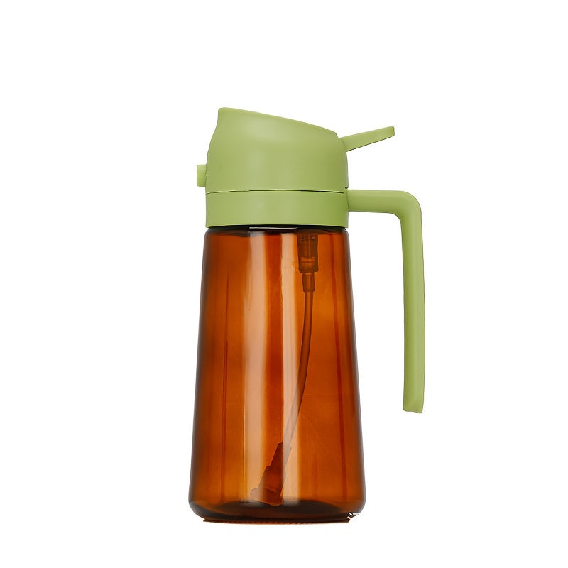 2-in-1 Glass Oil Dispenser and Sprayer for Cooking and Baking PVC-Free Kitchen Tool