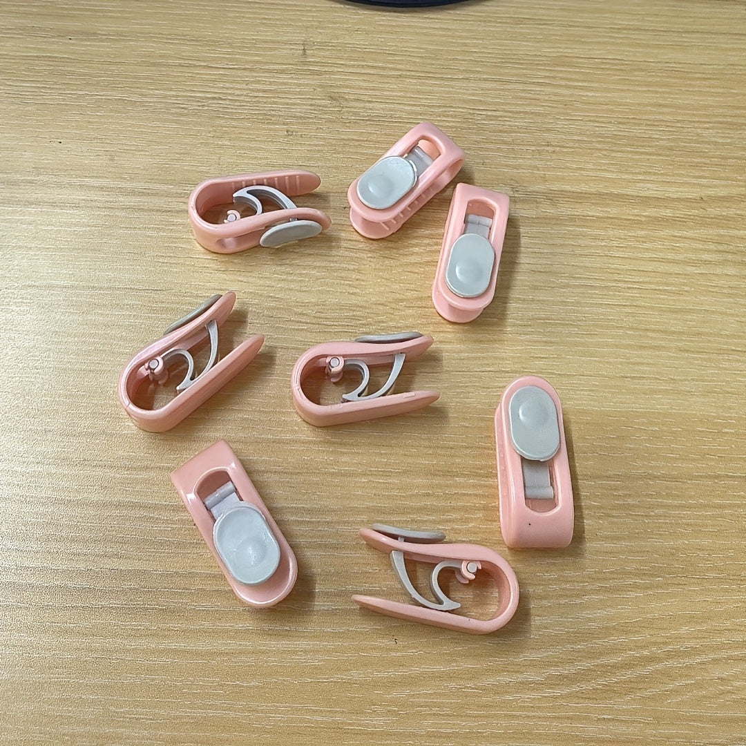 Set of 8 Pink No-Pin Quilt and Sheet Holders Anti-Slip Grips for Thick Covers