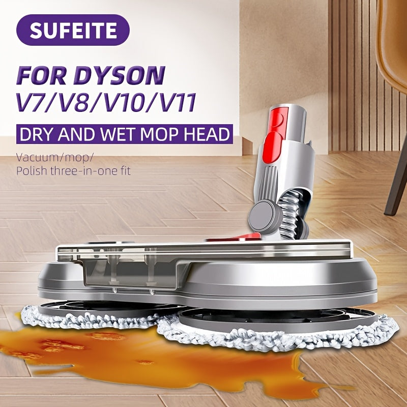 V7/V8/V10/V11 modellari uchun changyutgich aksessuarlari, mopa boshligi, asos, supuruvchi va quruq va nam tozalash uchun suv tankini o'z ichiga oladi. Faqat changyutgich bilan ishlatilishi mumkin, mustaqil ravishda emas.