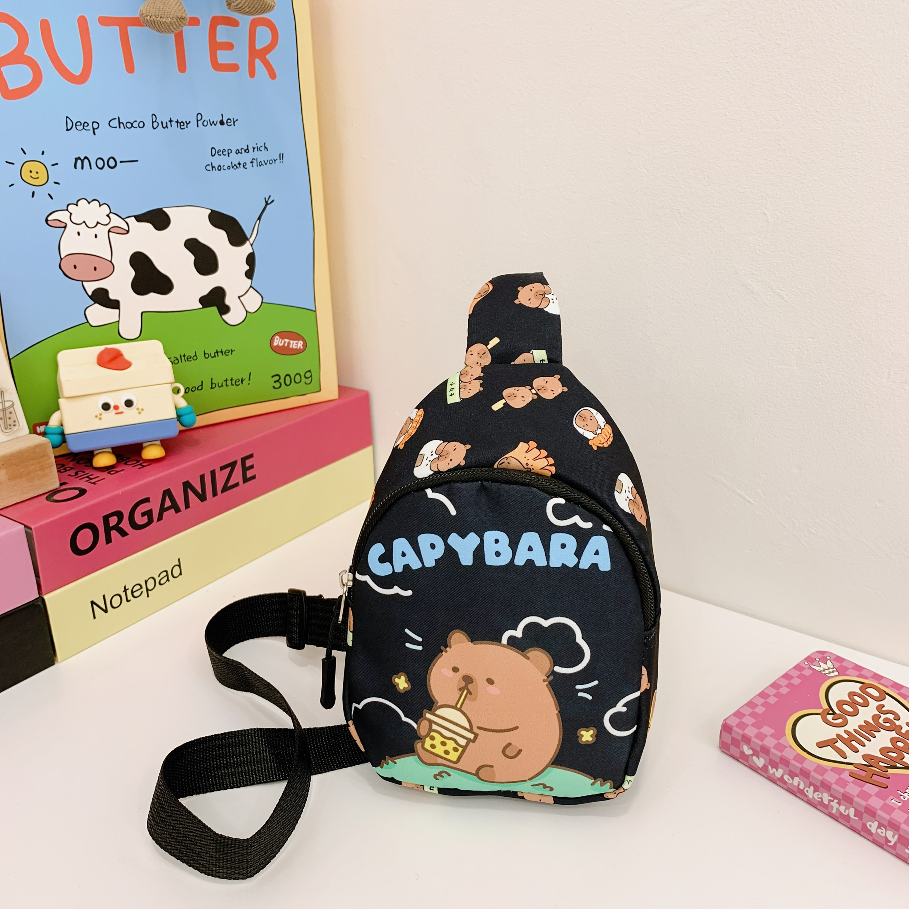 Bolso bandolera rosa para niñas con monedero desmontable, nylon, cierre de cremallera ajustable, ideal para viajes, senderismo y ciclismo