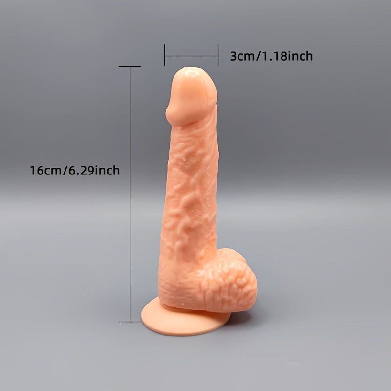 Female Silicone Realistic Dildo with Suction Cup for Vaginal and Anal Pleasure