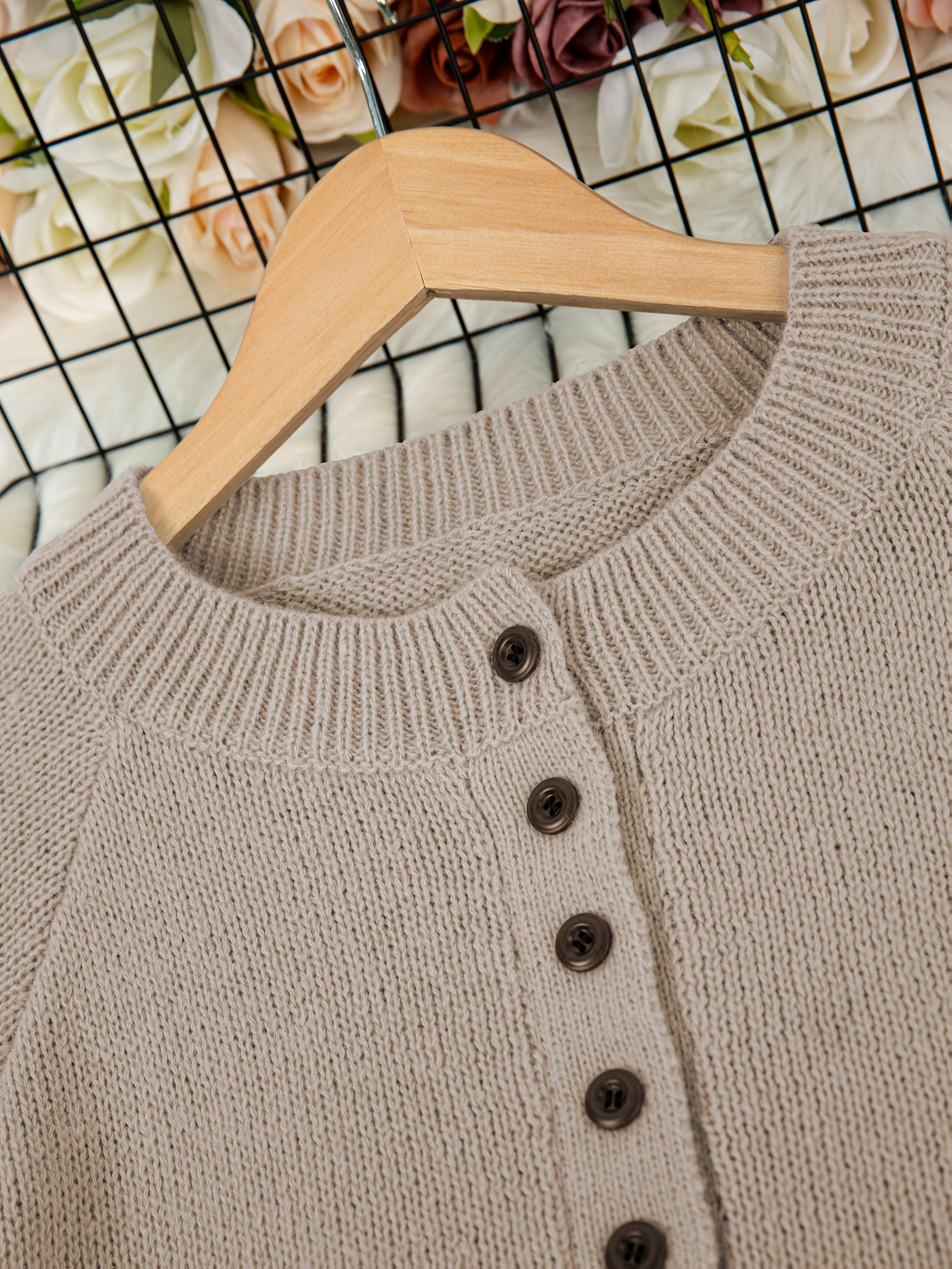 Plus Size Knitted Sweater Long Sleeve Casual Pullover Fall Winter Women