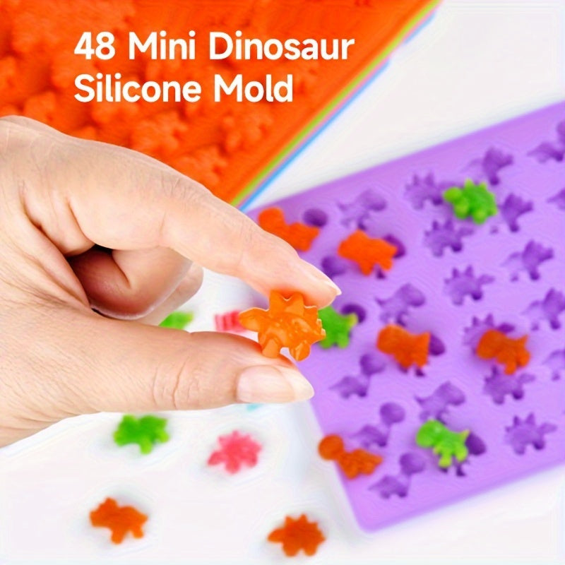 1 dona Dinosaur Gummy Bear Silikon Shirinlik Formasi DIY Shokolad va Gummy uchun, yopishqoq emas.