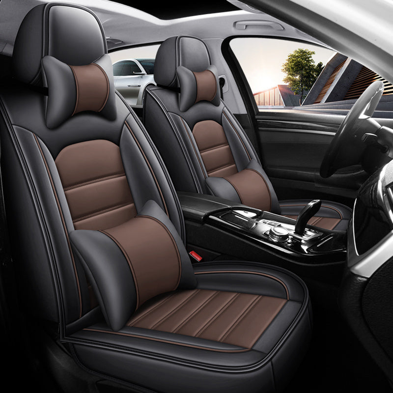 Car Seat Cover Set for 5-Seater Ice Slip Fiber PU All-Season Protection