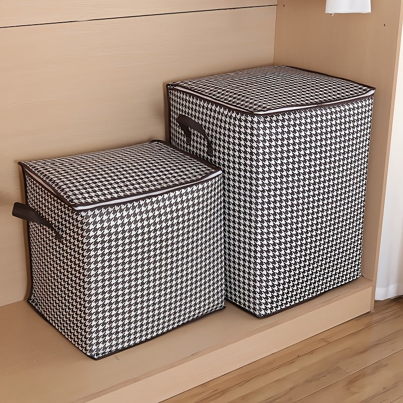 Qulay foydalanish uchun belgilangan yelka tasmasi bilan egiluvchan to'qilgan saqlash sumkasi. Qo'l bilan yuvilishi mumkin, fermuari bor. Kiyimlar va ko'rpa-to'shaklar uchun suv o'tkazmaydigan tashkilotchisi, ko'chish va sayohat uchun ideal. Qulay