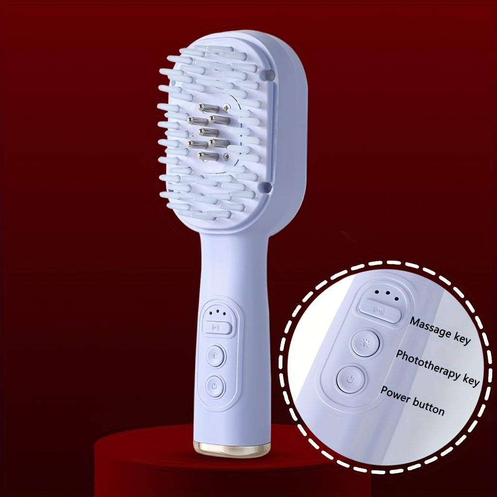 USB quvvatlangan aqlli bosh massaj qiluvchi taroq, yog'ni nazorat qilish va qichishishni bartaraf etish uchun qayta zaryadlanadigan va ko'p funksiyali, mustahkam ABS TPU materialidan tayyorlangan.