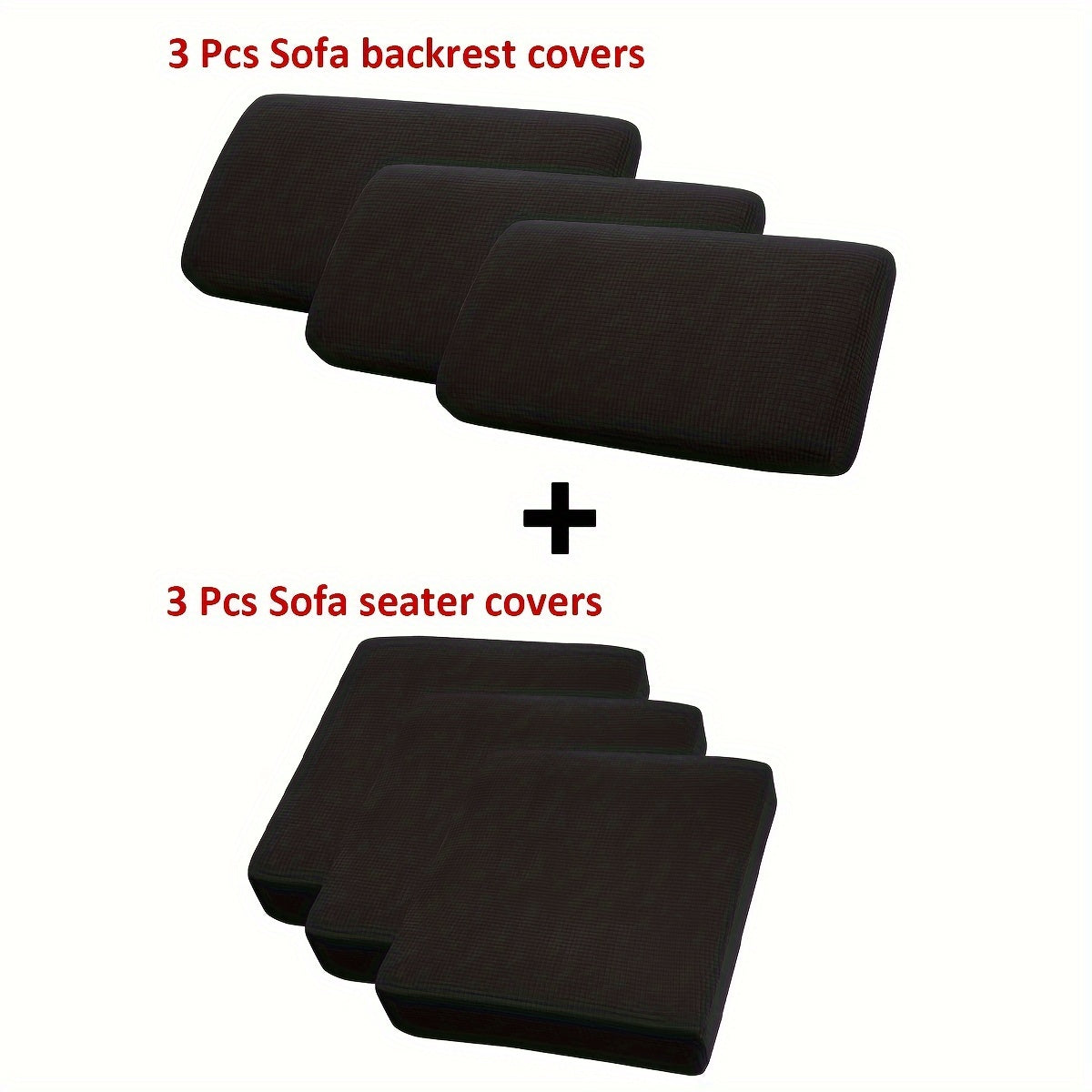 Waterproof Corn Grain Material Sofa Cushion Covers Set of 2 or 6 Protect Furniture Home Decor