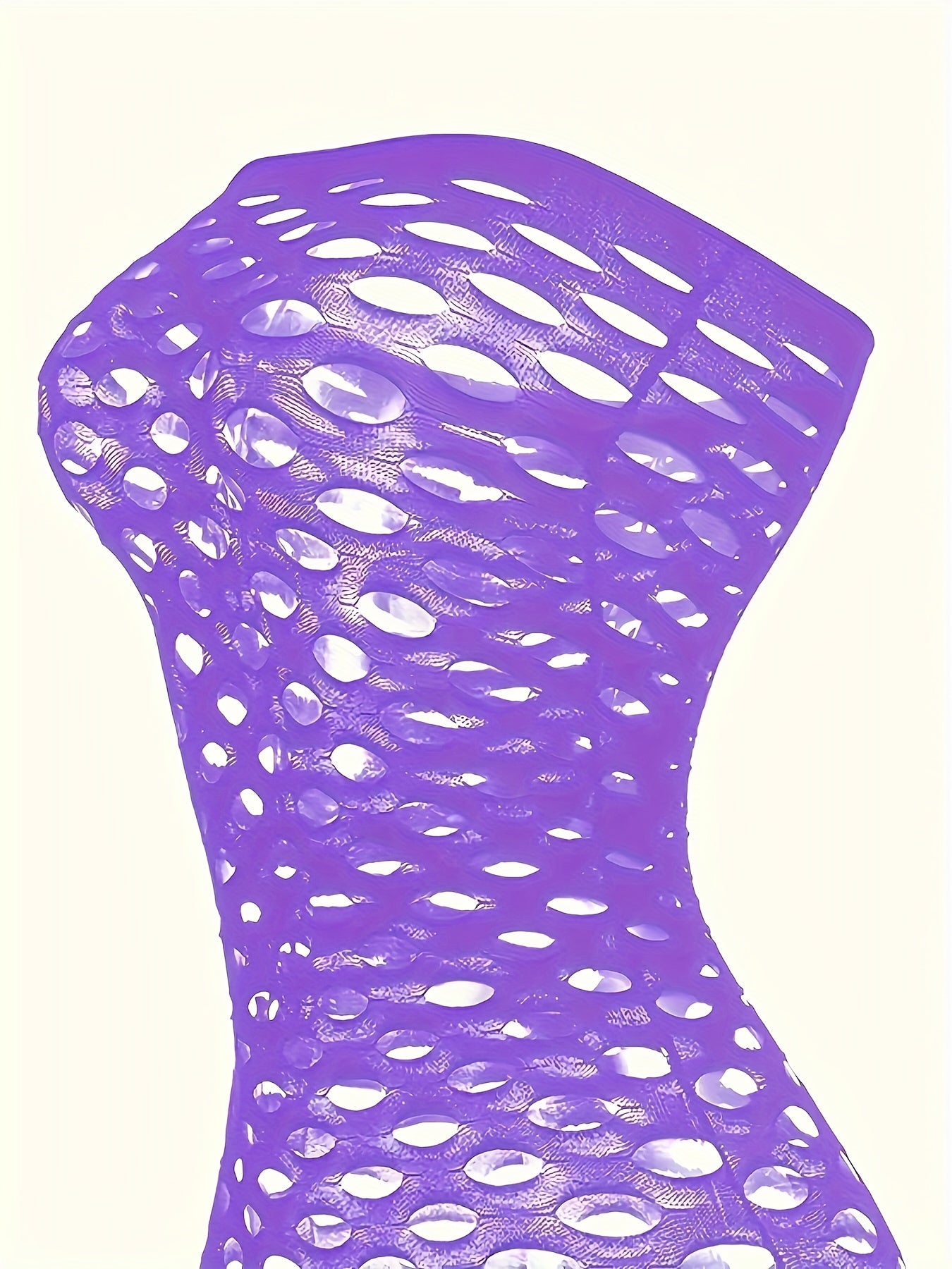 Women's Mesh Panel Lingerie Dress with High Stretch Nylon Spandex Sleeveless Semi-Sheer