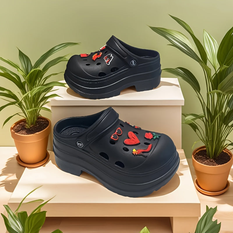 Women's Platform Sandals Cushioned EVA Soles Open-Toe Summer Shoes