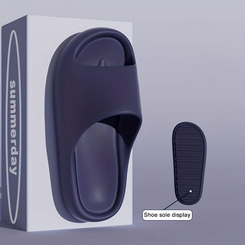 Women's Soft-Sole Quick-Dry Home Slippers Casual Solid Color Outdoor Thick-Soled