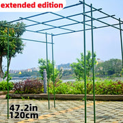 10 Durable Coated Steel Garden Plant Support Stakes for Climbing Vines Tomatoes Cucumbers and Flower Stands