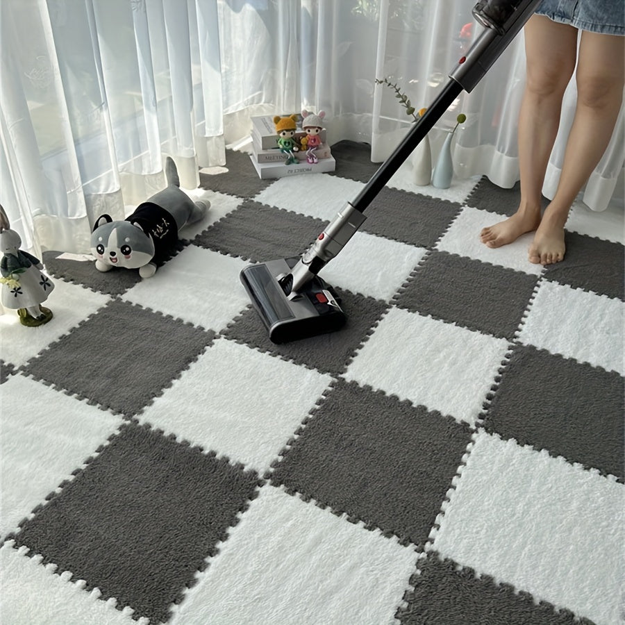 Набор из 20 моющихся в руке полиэстеровых ковриков из ЭВА с зацепками для спальни и дома, размер 29,97 см