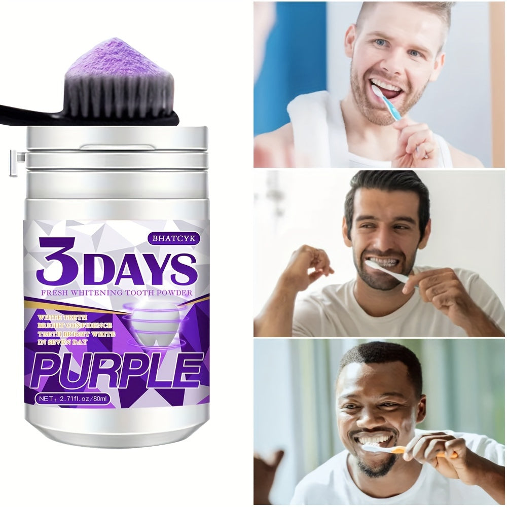 Teeth Whitening Powder for Deep Cleaning and Oral Care 70g Purple Tooth Powder