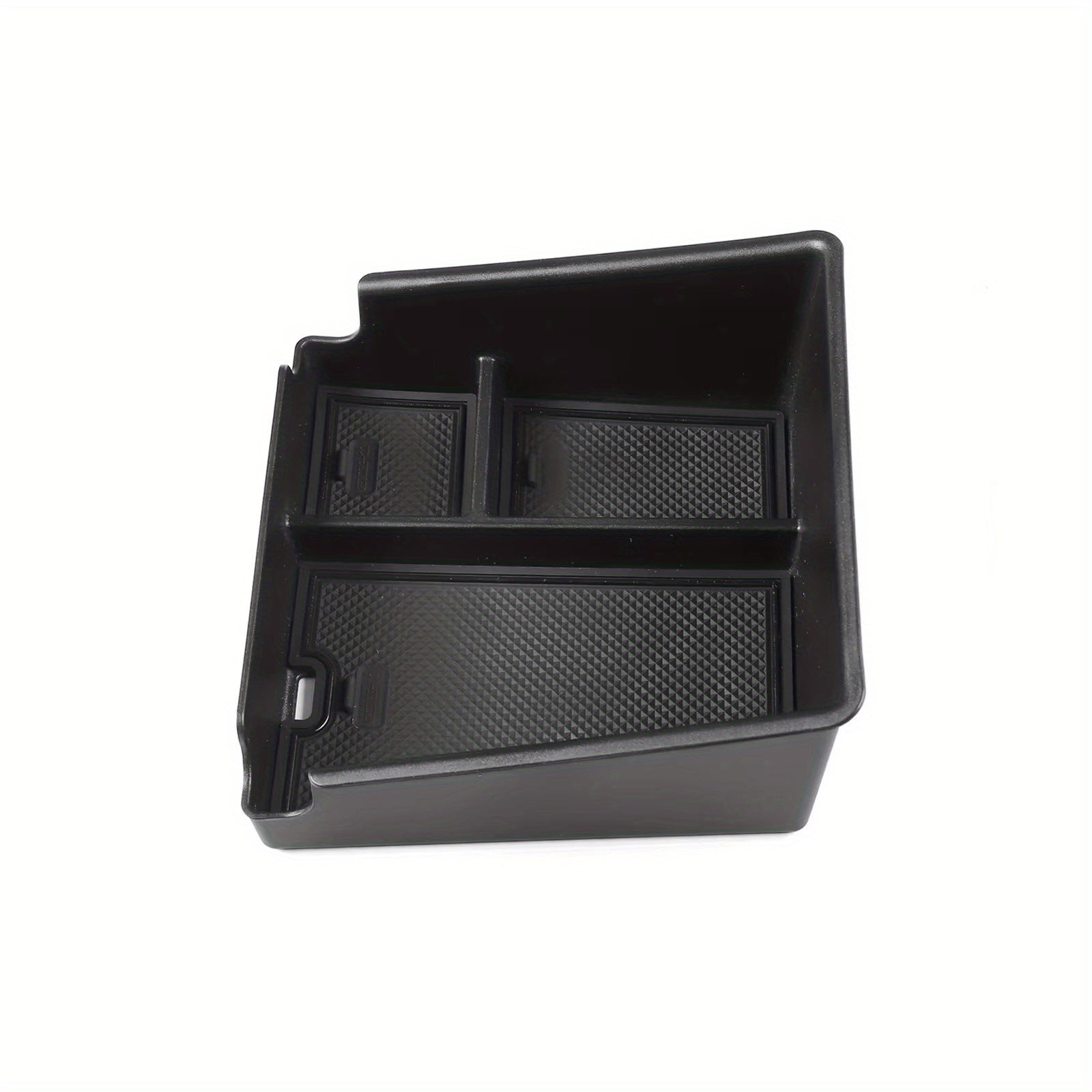 Center Console Armrest Storage Box for EV Black Tidy Organizer