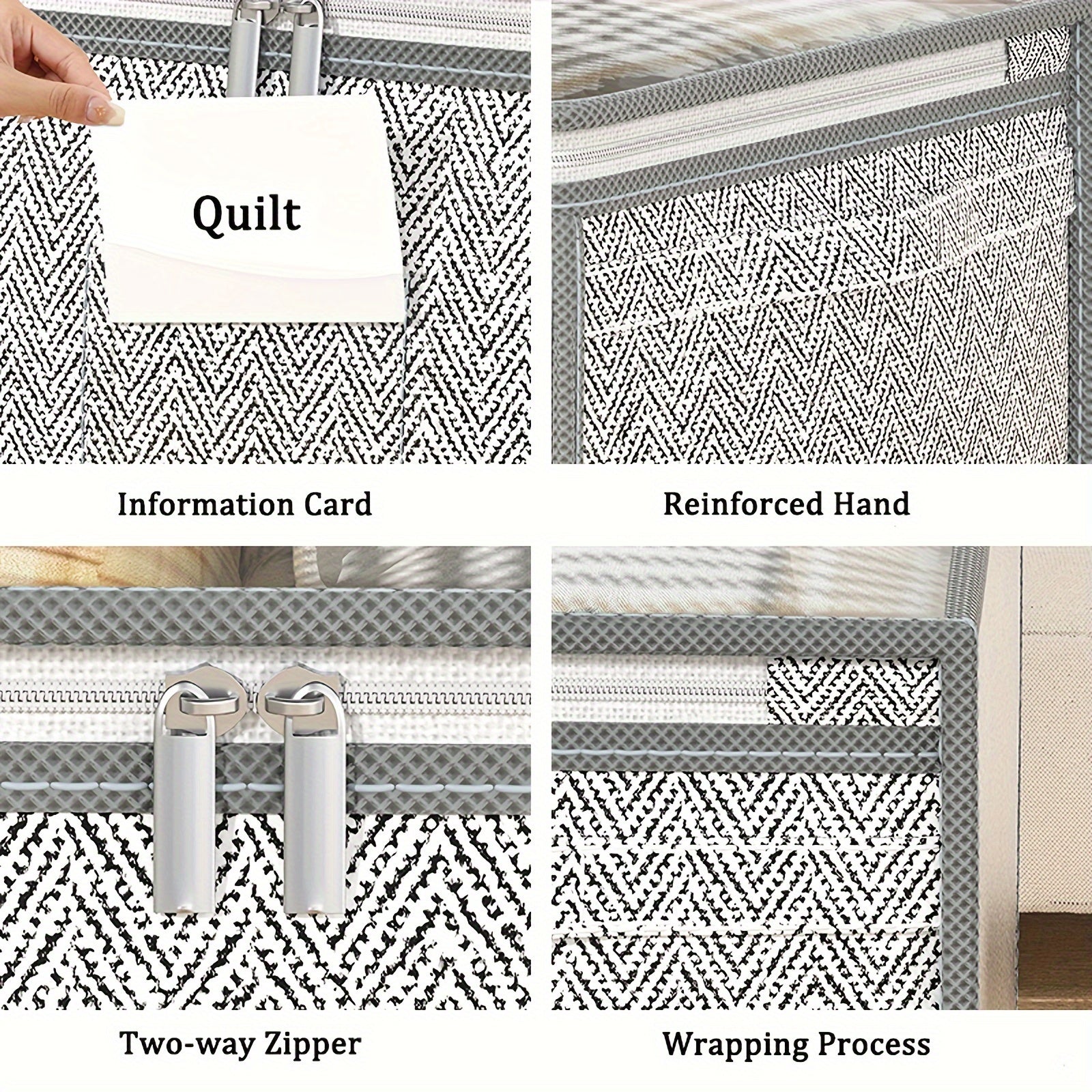 Большая вместимость сумки для хранения, складная, из нетканого материала, для одежды, игрушек, одеял и подарков