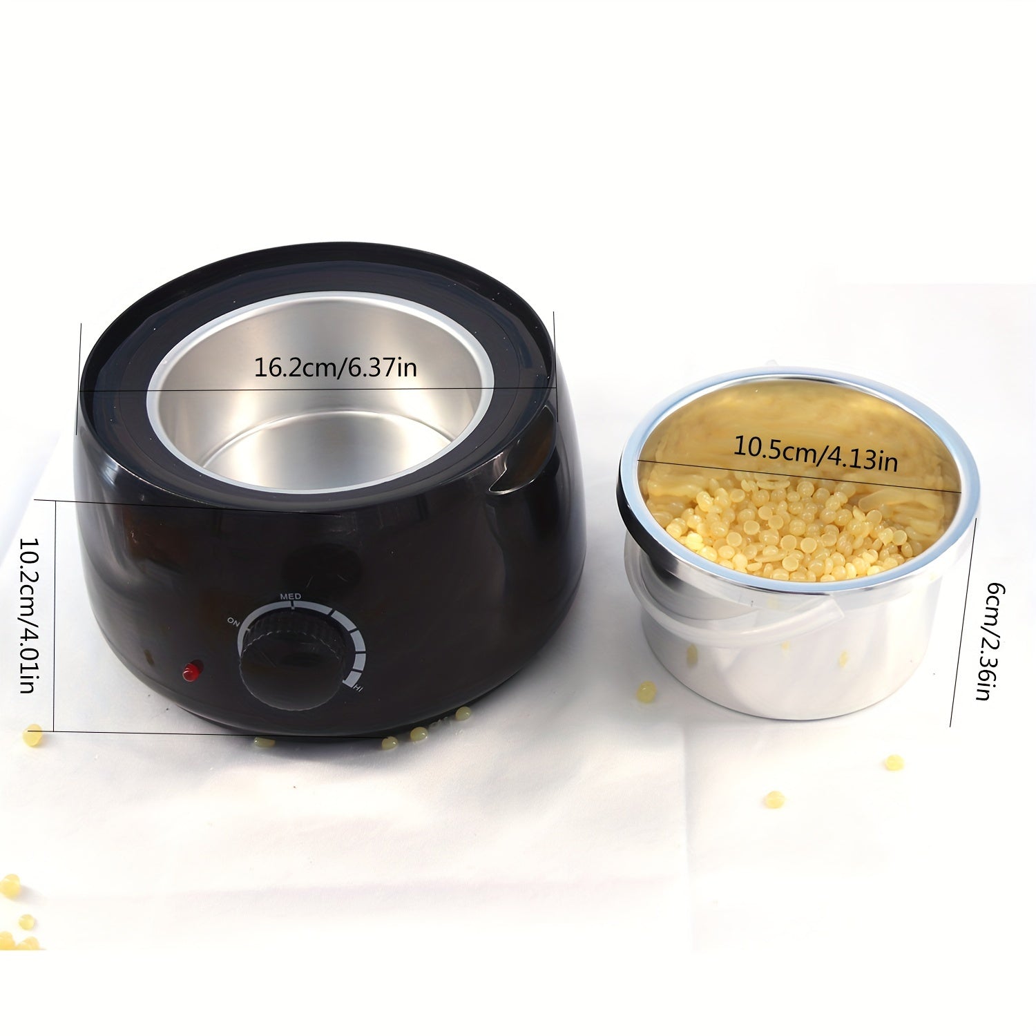 Plug-In Hair Removal Wax Kit for Legs and Nose European Standard