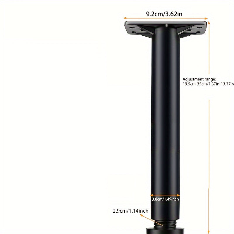 Регулируемые опорные ножки для каркаса кровати - комплект из 1 шт., прочная центральная опорная ножка с прочными стальными ножками для двуспальной кровати, дивана или стола