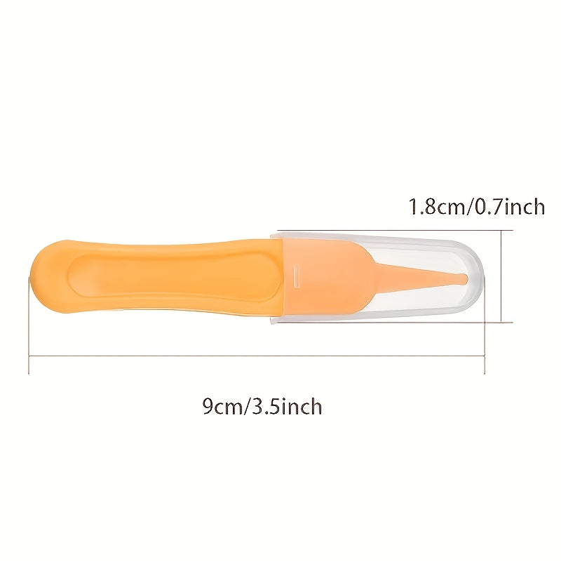 Baby Nasal Aspirator Set with Booger Clip 3 Pieces for Nose Ear Navel Care Pink Blue