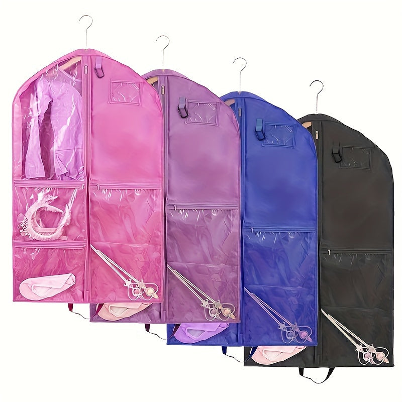 Clothing Storage Bag with Zipper and Window for Suits Coats Space Saving Organizer